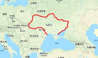 乌克兰和俄罗斯地图
